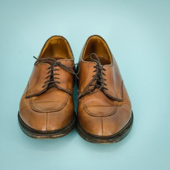 Allen Edmonds Size 9.5 D Wide Brown Leather Walton Lace Derby Dress Shoes main image 3